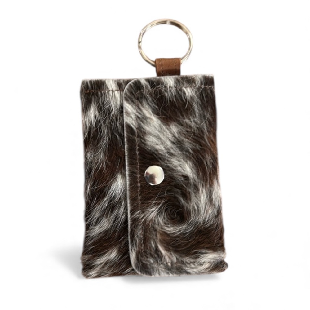 Cowhide Leather Keychain Wallet Card Holder Beaudin